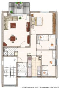 Der Grundriss - Typ 2 (WE 02,04,06,08)