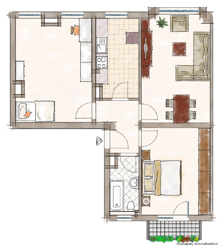 Grundriss WE 03