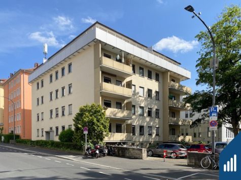 Lage - Lage - Lage: 3-ZW in WÜ-Sanderau, Nahe Adalberokirche, Uni-Mensa und Uni. Auch WG willkommen., 97072 Würzburg, Etagenwohnung