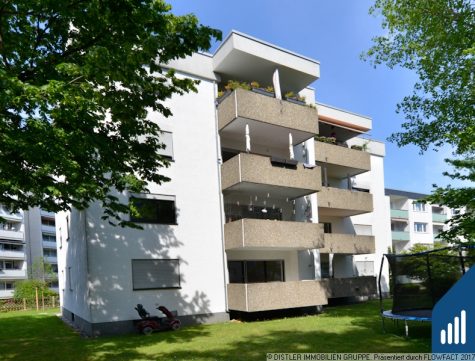 Glückstreffer in ruhiger Sonnenlage von Obertshausen: Vermietete 4-Zi.-ETW mit 2 Bädern, Balkon, Keller und Stellplatz sucht Sie!, 63179 Obertshausen, Etagenwohnung